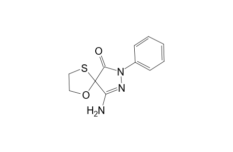 3'-Amino-1'-phenyl-spiro[perhydro[1,3]-oxathiolane-2,4'-(1',5'-dihydropyrazole)]-5'-one
