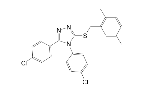 4,5-bis(4-chlorophenyl)-4H-1,2,4-triazol-3-yl 2,5-dimethylbenzyl sulfide