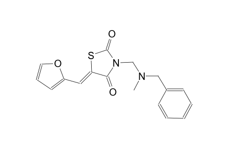 (5Z)-3-{[benzyl(methyl)amino]methyl}-5-(2-furylmethylene)-1,3-thiazolidine-2,4-dione