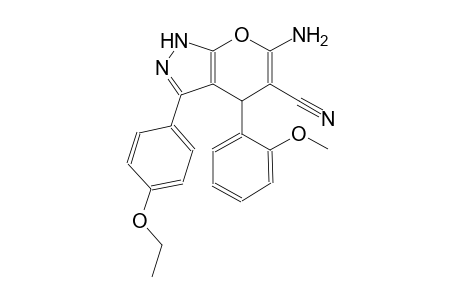 6-amino-3-(4-ethoxyphenyl)-4-(2-methoxyphenyl)-1,4-dihydropyrano[2,3-c]pyrazole-5-carbonitrile