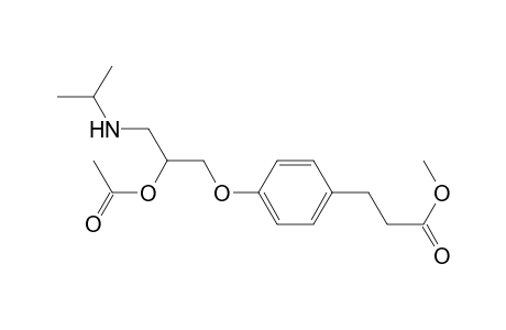 1-(4-(methoxycarbonylethyl)phenoxy)-2-acetoxy-3-(N-isopropylamino)propane