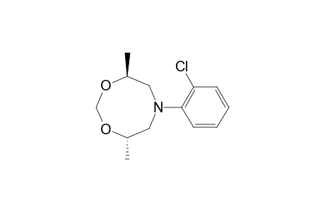 TRANS-4,8-DIMETHYL-6-(ORTHO-CHLOROPHENYL)-5,6,7,8-TETRAHYDRO-4H-1,3,6-DIOXAZOCINE