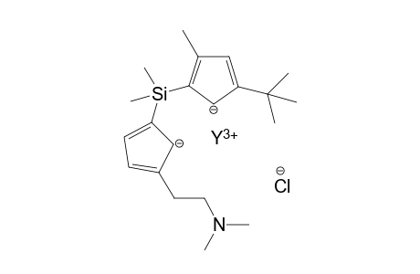 yttrium(III) 5-(tert-butyl)-2-((3-(2-(dimethylamino)ethyl)cyclopenta-3,5-dien-2-ide-1-yl)dimethylsilyl)-3-methylcyclopenta-2,4-dien-1-ide chloride