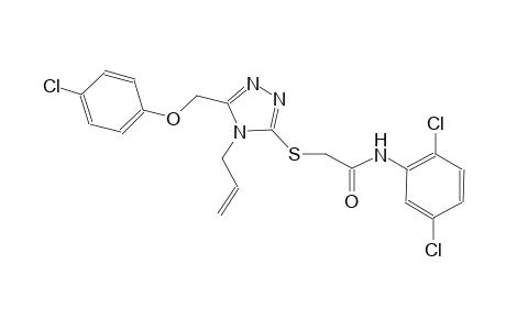 2-({4-allyl-5-[(4-chlorophenoxy)methyl]-4H-1,2,4-triazol-3-yl}sulfanyl)-N-(2,5-dichlorophenyl)acetamide