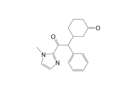 3-[2-(1-Methyl-1H-imidazol-2-yl)-2-oxo-1-phenylethyl]cyclohexanone