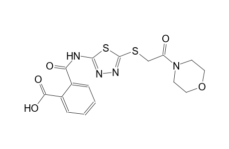 2-{[(5-{[2-(4-morpholinyl)-2-oxoethyl]sulfanyl}-1,3,4-thiadiazol-2-yl)amino]carbonyl}benzoic acid