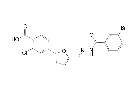 4-(5-{(E)-[(3-bromobenzoyl)hydrazono]methyl}-2-furyl)-2-chlorobenzoic acid