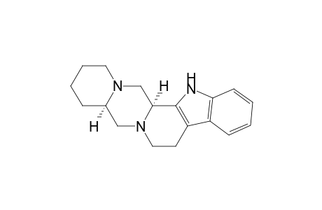 7H-Pyrido[1'',2'':4',5']pyrazino[1',2':1,2]pyrido[3,4-b]indole, 1,2,3,4,4a,5,8,13,13b,14-decahydro-, cis-(.+-.)-