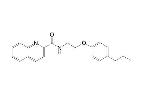 2-quinolinecarboxamide, N-[2-(4-propylphenoxy)ethyl]-