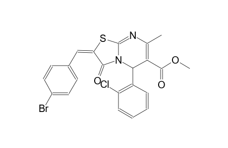 methyl (2E)-2-(4-bromobenzylidene)-5-(2-chlorophenyl)-7-methyl-3-oxo-2,3-dihydro-5H-[1,3]thiazolo[3,2-a]pyrimidine-6-carboxylate