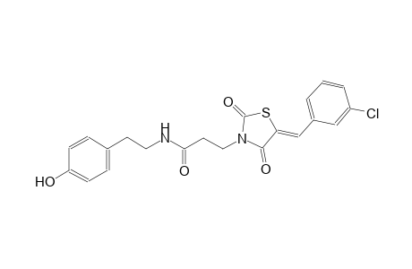 3-thiazolidinepropanamide, 5-[(3-chlorophenyl)methylene]-N-[2-(4-hydroxyphenyl)ethyl]-2,4-dioxo-, (5Z)-
