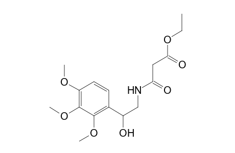 Ethyl 3-oxo-3-[2'-hydroxy-2'-(2'',3'',4''-trimethoxyphenyl)ethylamino]propanoate