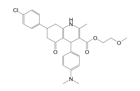3-quinolinecarboxylic acid, 7-(4-chlorophenyl)-4-[4-(dimethylamino)phenyl]-1,4,5,6,7,8-hexahydro-2-methyl-5-oxo-, 2-methoxyethyl ester