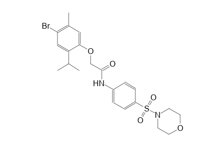 2-(4-bromo-2-isopropyl-5-methylphenoxy)-N-[4-(4-morpholinylsulfonyl)phenyl]acetamide