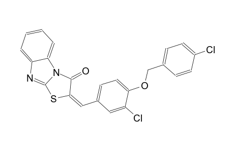 (2E)-2-{3-chloro-4-[(4-chlorobenzyl)oxy]benzylidene}[1,3]thiazolo[3,2-a]benzimidazol-3(2H)-one