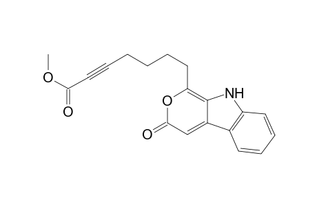 2-Heptynoic acid, 7-(3,9-dihydro-3-oxopyrano[3,4-b]indol-1-yl)-, methyl ester