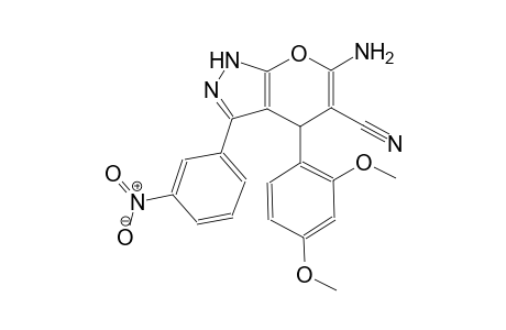 pyrano[2,3-c]pyrazole-5-carbonitrile, 6-amino-4-(2,4-dimethoxyphenyl)-1,4-dihydro-3-(3-nitrophenyl)-