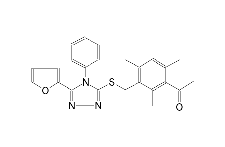 ethanone, 1-[3-[[[5-(2-furanyl)-4-phenyl-4H-1,2,4-triazol-3-yl]thio]methyl]-2,4,6-trimethylphenyl]-