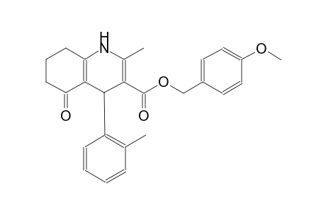 3-quinolinecarboxylic acid, 1,4,5,6,7,8-hexahydro-2-methyl-4-(2-methylphenyl)-5-oxo-, (4-methoxyphenyl)methyl ester