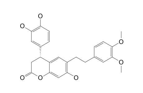 VITTARIN_F;4-(3',4'-DIHYDROXYPHENYL)-6-(3'',4''-DIMETHOXYPHENYLETHYL)-7-HYDROXYDIHYDROCOUMARIN