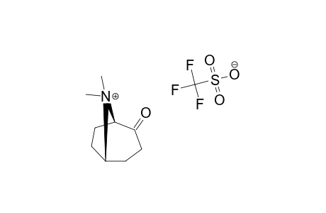 8,8-DIMETHYL-8-AZONIA-BICYCLO-[3.2.1]-OCTAN-2-ONE-TRIFLUOROMETHANESULFONATE