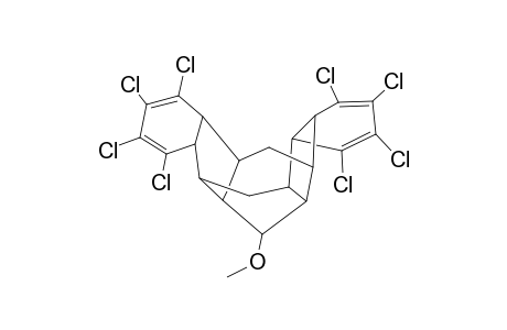 3,4,5,6,12,13,14,15-OCTACHLORO-19-METHOXYHEXACYCLO-[15.3.1.0(2,7).0(8,20).0(10,18).0(11,16)]-HEMICOSA-3,5,12,14-TETRAENE