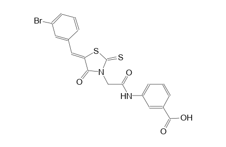 benzoic acid, 3-[[[(5Z)-5-[(3-bromophenyl)methylene]-4-oxo-2-thioxothiazolidinyl]acetyl]amino]-