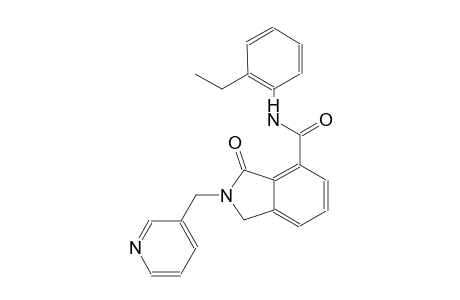 N-(2-ethylphenyl)-3-oxo-2-(3-pyridinylmethyl)-4-isoindolinecarboxamide
