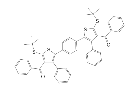 2,2'-(1,4-phenylene)bis[(4-benzoyl-5-(t-butylthio)-3-phenylthiophene]