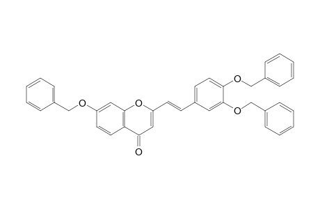 2-[(E)-2-[3,4-bis(phenylmethoxy)phenyl]ethenyl]-7-phenylmethoxy-1-benzopyran-4-one