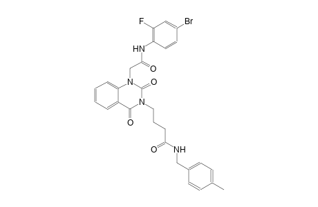 4-(1-[2-(4-bromo-2-fluoroanilino)-2-oxoethyl]-2,4-dioxo-1,4-dihydro-3(2H)-quinazolinyl)-N-(4-methylbenzyl)butanamide
