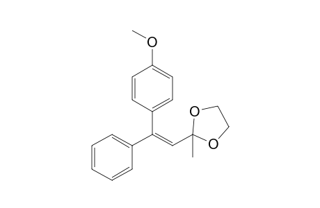 (Z)-3,3-Ethylendioxy-1-(p-methoxyphenyl)-1-phenyl-1-butene