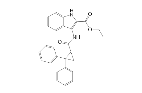 ethyl 3-{[(2,2-diphenylcyclopropyl)carbonyl]amino}-1H-indole-2-carboxylate