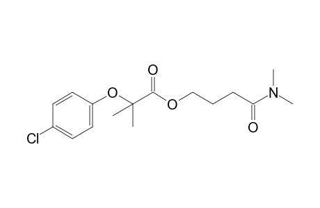 2-(p-chlorophenoxy)-2-methylpropionic acid, 3-(dimethylcarbamoyl)propyl ester