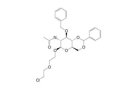 5-CHLORO-3-OXAPENTYL_2-ACETAMIDO-3-O-BENZYL-4,6-O-BENZYLIDENE-2-DEOXY-BETA-D-GLUCOPYRANOSIDE