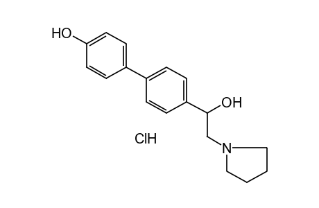 alpha-(4'-HYDROXY-4-BIPHENYLYL)-1-PYRROLIDINEETHANOL, HYDROCHLORIDE
