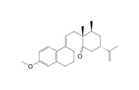 (2R,3S,5S)-5-Isopropenyl-2-{2-[6-methoxy-3,4-dihydro-2H-naphthalen-(1E)-ylidene]-ethyl}-2,3-dimethyl-cyclohexanone