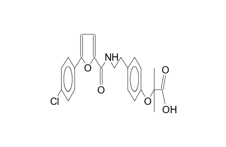 5-(4-chlorophenyl)-N-{2-[4-(2-carboxy-2-propyloxy)phenyl]ethyl}furan-2-carboxamide
