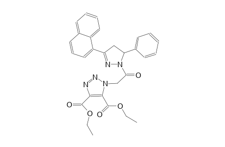 diethyl 1-{2-[3-(1-naphthyl)-5-phenyl-4,5-dihydro-1H-pyrazol-1-yl]-2-oxoethyl}-1H-1,2,3-triazole-4,5-dicarboxylate