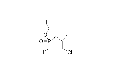 2-OXO-2-METHOXY-4-CHLORO-5-ETHYL-5-METHYL-1,2-OXAPHOSPHOL-3-ENE