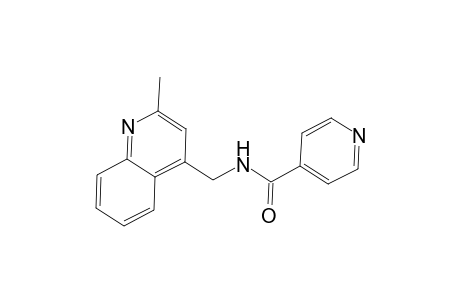 Isonicotinamide, N-(2-methylquinolin-4-ylmethyl)-