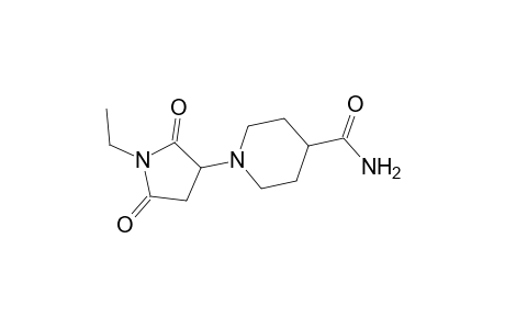 4-piperidinecarboxamide, 1-(1-ethyl-2,5-dioxo-3-pyrrolidinyl)-