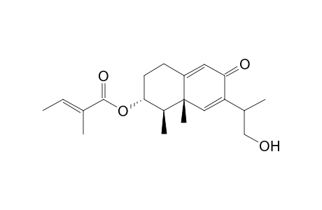 12-Hydroxy-3.alpha.-angeloyloxyeremophila-6,9-dien-8-one