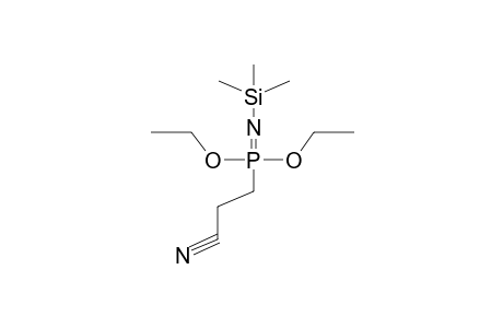 DIETHYL N-TRIMETHYLSILYLIMIDOO-2-CYANOETHYLPHOSPHONATE