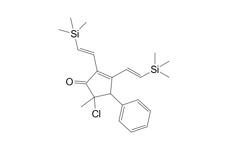 5-Chloranyl-5-methyl-4-phenyl-2,3-bis[(E)-2-trimethylsilylethenyl]cyclopent-2-en-1-one