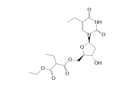 2'-deoxy-5-ethyluridine, 5'-(ethyl ethylmalonate)