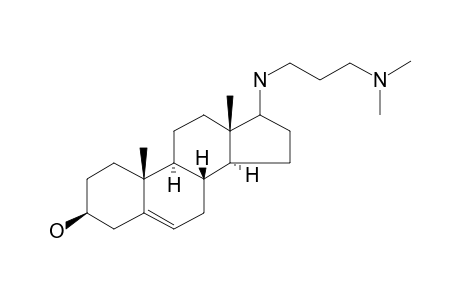 17-(3-Dimethylaminopropyl)-amino-androst-5-en-3.beta.-ol