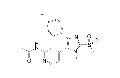 N-{4-[5-(4-fluorophenyl)-2-methanesulfonyl-3-methyl-3H-imidazol-4-yl]pyridin-2-yl}acetamide