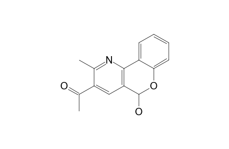 3-ACETYL-5-HYDROXY-2-METHYL-5H-[1]-BENZOPYRANO-[4,3-B]-PYRIDINE