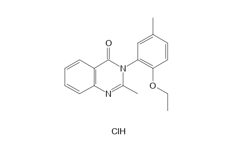 3-(6-ETHOXY-m-TOLYL)-2-METHYL-4(3H)-QUINAZOLINONE, HYDROCHLORIDE